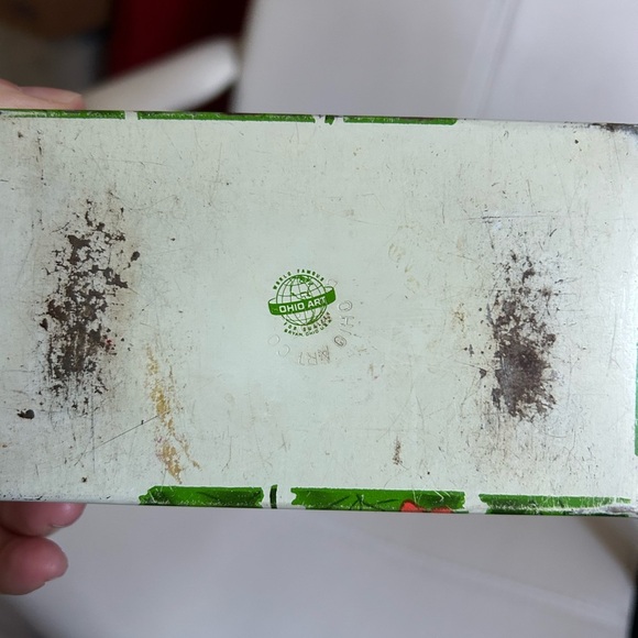 4/$100 vintage 1970 Floral Decorative Box with Blue Lid 🌸 - Picture 4 of 6